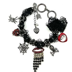 Betsey Johnson ‘Glampire’ Halloween Charm Bracelet HTF!